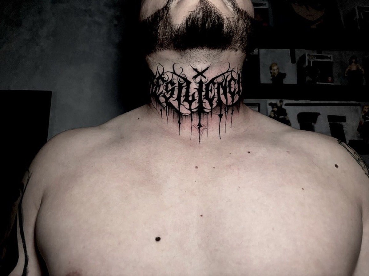 Lettering en el cuello